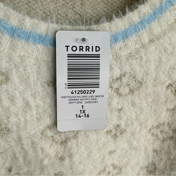 Torrid Baby Eyelash Lurex Pullover Sweater - Picture 9 of 10